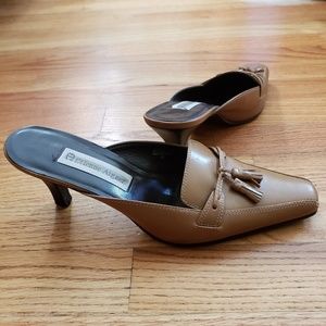 Vintage Etienne Aigner Women Leather Mules